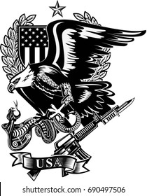 Eagle and Snake. Rifle