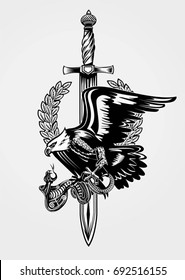 Eagle and Snake. Rifle