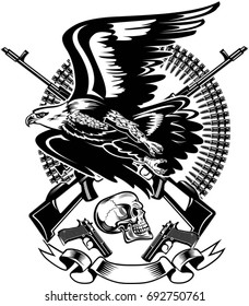 Eagle and Snake. Rifle
