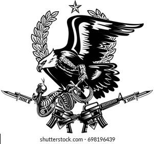 Eagle and Snake. Rifle