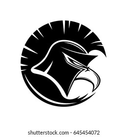 Eagle in a Spartan helmet.