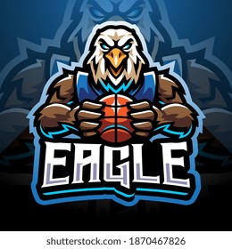 Eagle sport esport mascot logo design