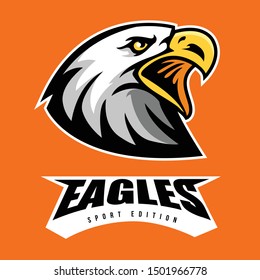 eagle sport icon on vector art