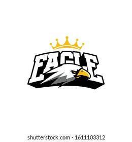 eagle sport logo template for mascot
