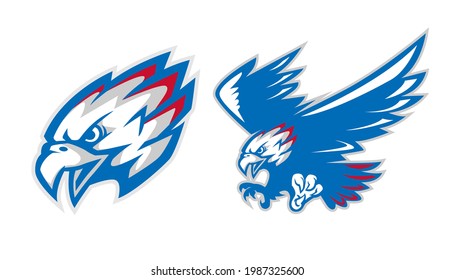 eagle sport mascot logo concept