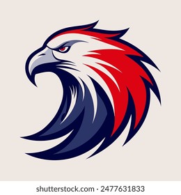 Concepto de logotipo de mascota deportiva Eagle