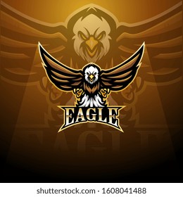 Eagle sport mascot logo design