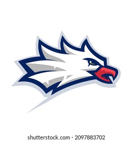 Eagle Sport Mascot Logo Design Illustration Vector
