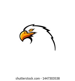 eagle sport vector logo concept isolated on white background. Eagles Team Sport Badge Logo