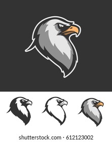 eagle sports logo mascot badge