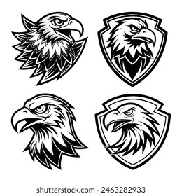 Eagle Sports Logo Mascot Vector Design