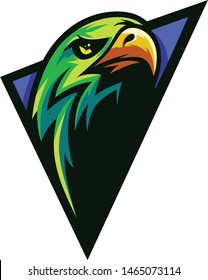 Eagle For Squad Logo Premium Vector