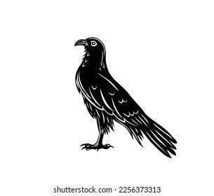 Silueta de pie de águila, diseño vectorial de arte