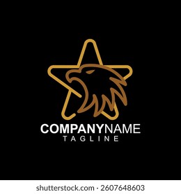 Eagle star logo modern style company and business design new vector