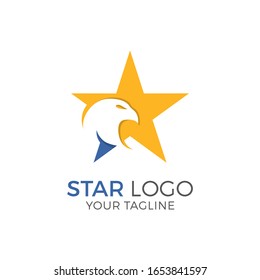 Eagle Star Logo Template Vector Illustration