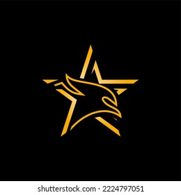 eagle star logo vector template