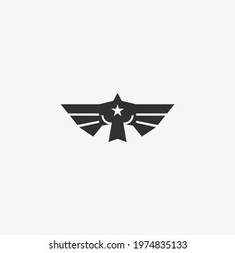 Eagle star shield logo illustration