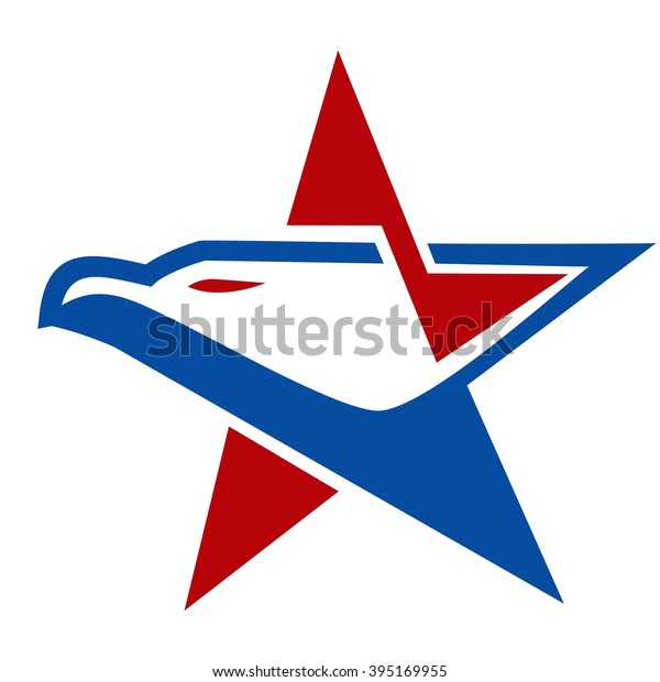 Eagle Star Symbol Stock Vector (royalty Free) 395169955