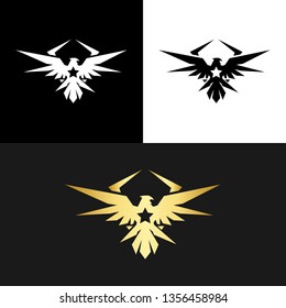 Eagle Star Wing Gold Elegant Logo