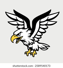 Eagle Sticker Design Vector Design.