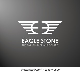 EAGLE STONE logo design EE logo