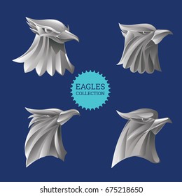 Eagle stylized metal model