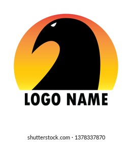 eagle sun logo vector