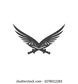 eagle sword logo template