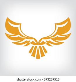 Eagle Symbol Emblem Design Attacking Eagle Stock Vector (Royalty Free ...