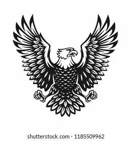 eagle symbol illustration. illustration design on white background.