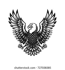 eagle symbol illustration. Icon design on white background.