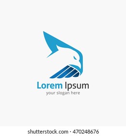 Eagle Symbol Illustration, Sign, Button, Badge, Icon, Logo for company. Vector Illustration