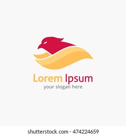 Eagle Symbol Illustration, Sign, Button, Badge, Icon, Logo for company. Vector Illustration