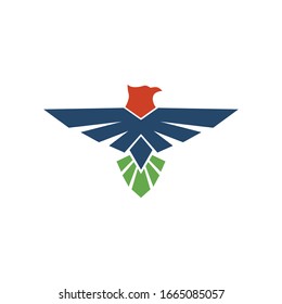 Eagle symbol logo design vector