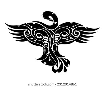 Eagle symbol  on a white background.