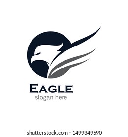 Eagle symbol vector icon illustration