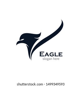 Eagle symbol vector icon illustration