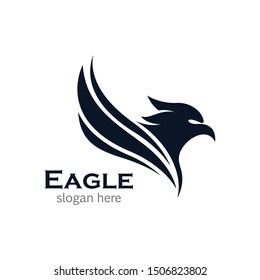 Eagle symbol vector icon illustration