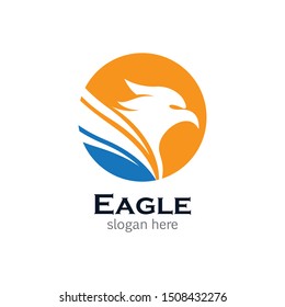 Eagle symbol vector icon illustration