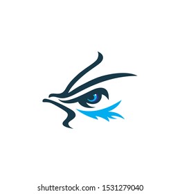 Eagle symbol vector icon illustration