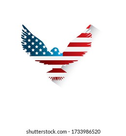 Eagle symbol vector icon illustration