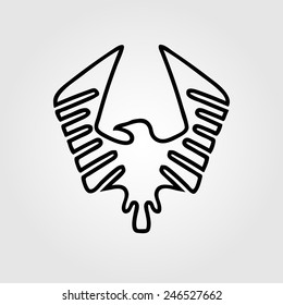 Eagle symbol - vector illustration