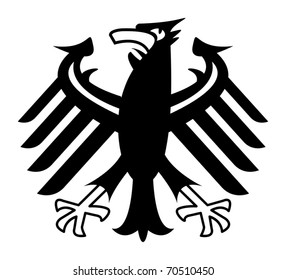 Eagle symbol, vector illustration