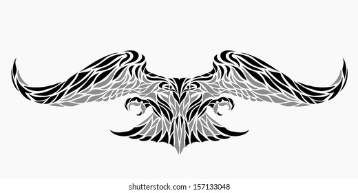 Eagle tattoo design,vector