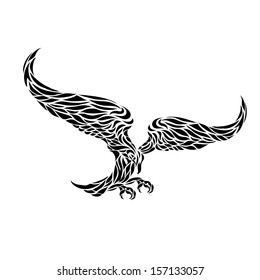 eagle tattoo design,vector