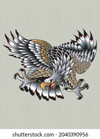 eagle tattoo flash old school