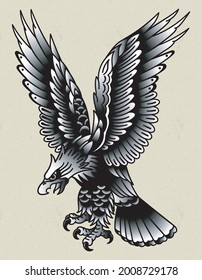 eagle tattoo traditional old school