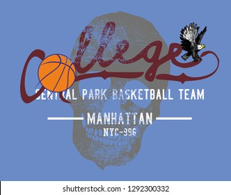 Eagle team college style vector art