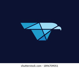 Eagle Tech Logo Template Design Vector, Emblem, Design Concept, Creative Symbol, Icon