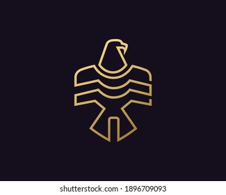 Eagle Tech Logo Template Design Vector, Emblem, Design Concept, Creative Symbol, Icon